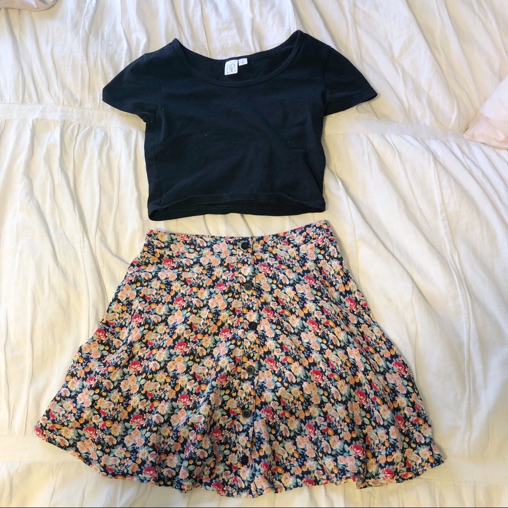 Nordstrom BP Skater skirt and top